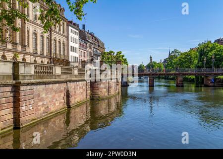 Idilliaco impressioni sul mare di Strasburgo, una città nella regione dell'Alsazia in Francia Foto Stock