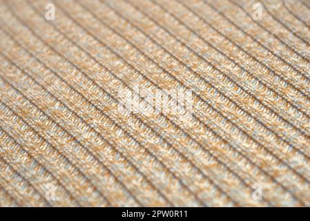 Chiazzato beige maglia maglione di lana. Texture Detail close up. Foto Stock