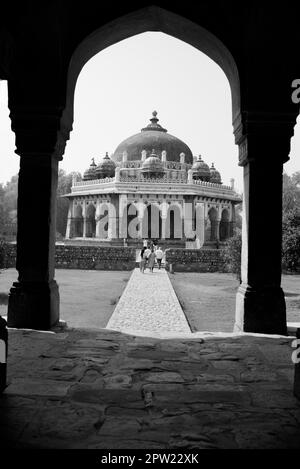 Isa Khan's Tomb, Delhi, India Foto Stock