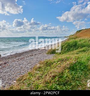 Costa di Kattegat - Jutland. Costa di Kattegat - Helgenaes, Danimarca Foto Stock