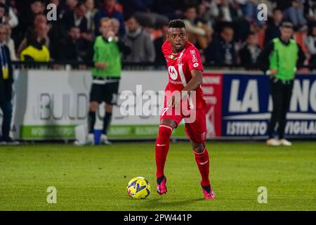 La Spezia, Italia. 28th Apr, 2023. Jose' Machin (AC Monza) durante il campionato italiano Serie Una partita di calcio tra Spezia Calcio e AC Monza il 28 aprile 2023 allo stadio Alberto picco di la Spezia - Foto Alessio Morgese / e-Mage Credit: Alessio Morgese/Alamy Live News Foto Stock