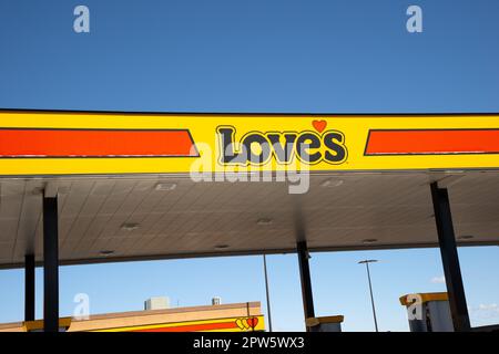 Love's Travel stop e servizio camion. Phoenix, Arizona Foto Stock