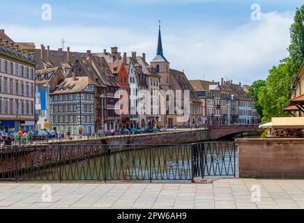 Idilliaco impressioni sul mare di Strasburgo, una città nella regione dell'Alsazia in Francia Foto Stock