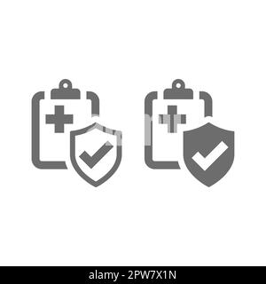 Icona vettore scheda paziente Illustrazione Vettoriale