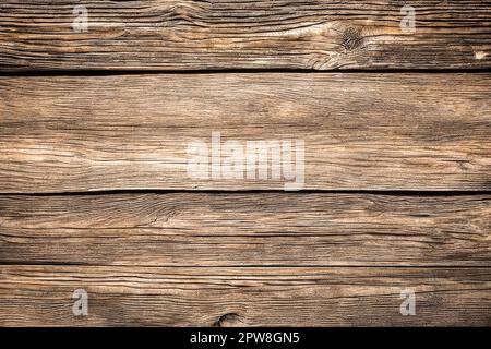 Legno sfondo rustico. Vecchio muro di legno. Vecchio grunge sfondo di legno scuro testurizzato. Vecchio sfondo di legno naturale shabby primo piano Foto Stock