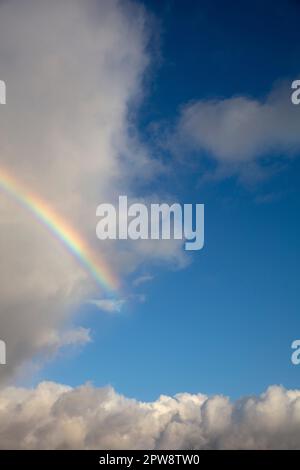 I Paesi Bassi, Õs-Graveland, nuvole. Arcobaleno. Foto Stock