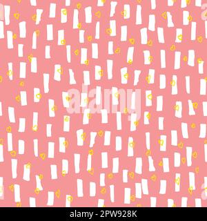 Ripetizioni geometriche senza giunture. Ripetizione geometrica astratta senza giunture. Ripetizione geometrica senza giunture. Vettore Foto Stock