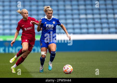 Leicester, Regno Unito. 29th aprile 2023. Emma Koivisto durante il Barclays fa WSL fixture tra Leicester City e Liverpool al King Power Stadium. Credit: Ryan Asman/Alamy Live News Foto Stock