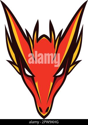 Illustrazione dettagliata di Fox Head Mascot e Emblem Illustrazione Vettoriale