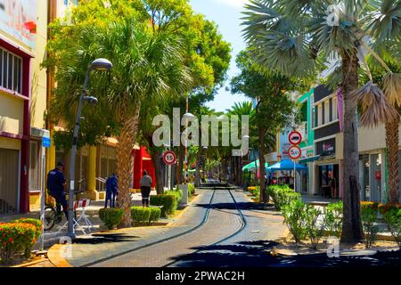 Oranjestad Dutch Aruba è la capitale e la città più grande di Aruba, un paese costituente del Regno dei Paesi Bassi. Foto Stock