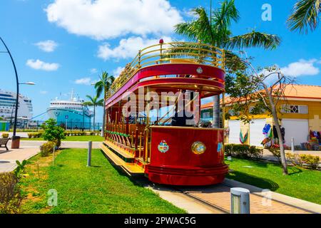 Oranjestad Dutch Aruba è la capitale e la città più grande di Aruba, un paese costituente del Regno dei Paesi Bassi. Foto Stock