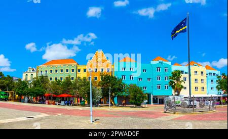 Williamstad Antille Olandesi Curacao una destinazione turistica della nave da crociera nei caraibi Willemstad è la capitale di Curacao, un olandese Foto Stock