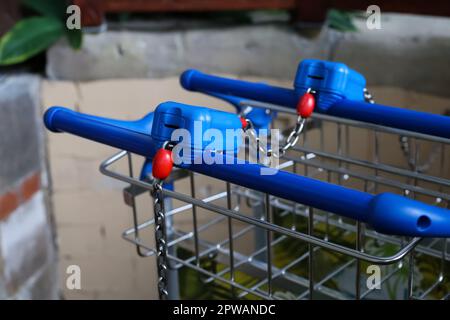 Cart in parco acquatico, closeup Foto Stock