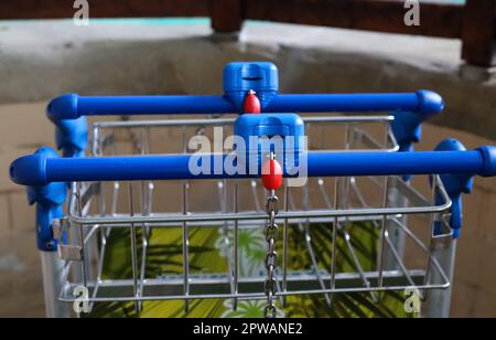 Cart in parco acquatico, closeup Foto Stock