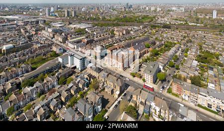 Lavender Hill, un quartiere di Battersea, Londra Foto Stock