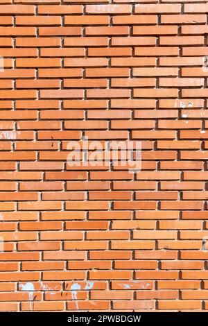particolare di una parete in mattoni, sfondo di un edificio strutturato Foto Stock