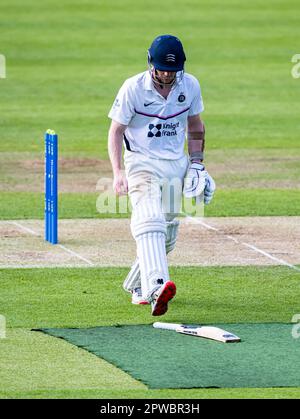 LONDRA, REGNO UNITO. 29 aprile 2023. S. Robson durante LV=Insurance County Championship Middlesex v Kent il giorno 4 al Lord's Cricket Ground sabato 29 aprile 2023 a LONDRA, INGHILTERRA. Credit: Taka Wu/Alamy Live News Foto Stock