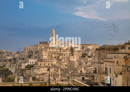 Paesaggio urbano, Matera, Provincia di Matera, Basilicata, Italia, Matera, Basilicata, Italia Foto Stock