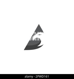Logo Eagle. Lettera A Eagle Logo Design Illustrazione Vettoriale