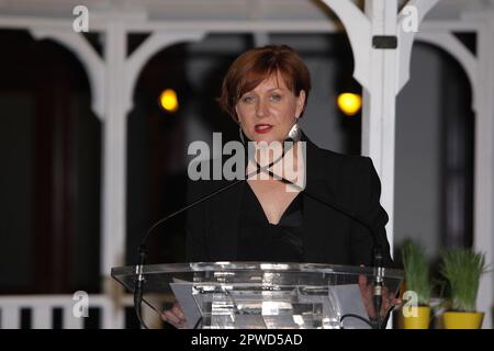 Lindy Hume, direttore del Festival di Sydney il lancio dei media per l'annuale Festival di Sydney, che si terrà dal 8-30 gennaio, 2011 Sydney, Australia - 09.11.10 Foto Stock