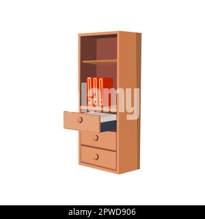 Armadio per illustrazione vettoriale in aula Illustrazione Vettoriale