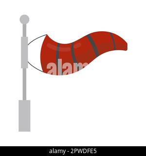 Illustrazione cartoni animati rossi e verdi Illustrazione Vettoriale