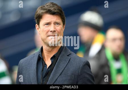 Glasgow, Regno Unito. 30th Apr, 2023. Brian Laudrup, giocatore di Foamier Rangers durante la partita di Coppa Scozzese ad Hampden Park, Glasgow. Il credito dell'immagine dovrebbe essere: Neil Hanna/Sportimage Credit: Sportimage Ltd/Alamy Live News Foto Stock