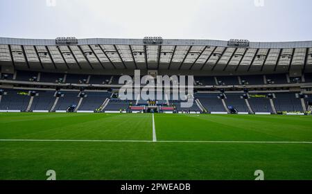 Glasgow, Regno Unito. 30th Apr, 2023. Hampden Park prima della partita di Coppa Scozzese ad Hampden Park, Glasgow. Il credito dell'immagine dovrebbe essere: Neil Hanna/Sportimage Credit: Sportimage Ltd/Alamy Live News Foto Stock