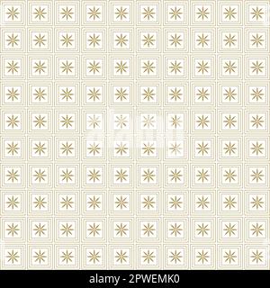 Forme geometriche floreali astratte motivi senza cuciture sfondo Illustrazione Vettoriale