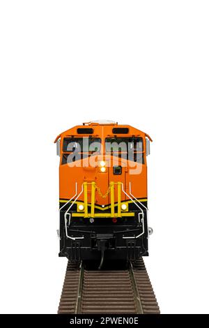 Locomotiva diesel su binario Foto Stock