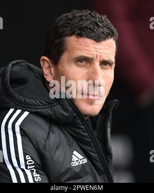 Boscombe, Dorset, Regno Unito. 30th aprile 2023; Vitality Stadium, Boscombe, Dorset, Inghilterra: Premier League Football, AFC Bournemouth contro Leeds United; Javi Gracia Manager di Leeds United Credit: Action Plus Sports Images/Alamy Live News Foto Stock