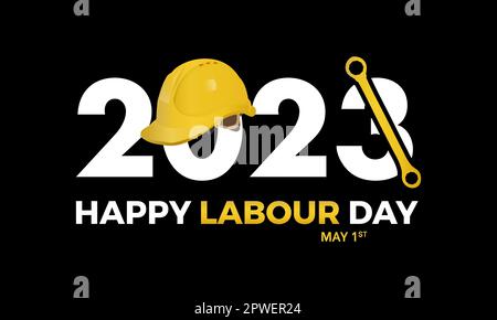 Giornata mondiale del lavoro. Celebrare la libertà di lavoro salute, edilizia o altri luoghi di lavoro industriali. illustrazione vettoriale. Illustrazione Vettoriale