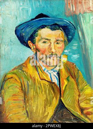 The Smoker di Vincent Van Gogh. Originale della Fondazione Barnes. Foto Stock