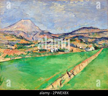 Verso Mont Sainte-Victoire da Paul Cézanne. Originale dall'originale della Fondazione Barnes. Foto Stock
