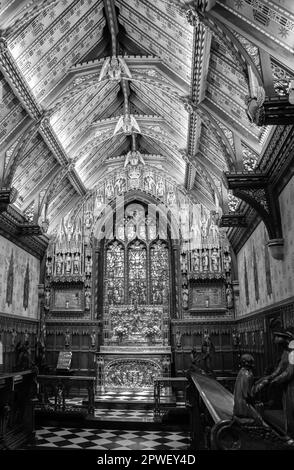 Immagini interne della chiesa di Santa Maria Maddalena nella tenuta di Sandringham Foto Stock