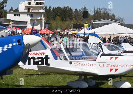 Plasy, Repubblica Ceca. 30th Apr, 2023. Il più grande spettacolo aereo della Boemia Occidentale Day in the Air, il 30 aprile 2023 all'aeroporto di Plasy. Credit: Slavomir Kubes/CTK Photo/Alamy Live News Foto Stock