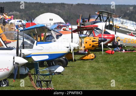 Plasy, Repubblica Ceca. 30th Apr, 2023. Il più grande spettacolo aereo della Boemia Occidentale Day in the Air, il 30 aprile 2023 all'aeroporto di Plasy. Credit: Slavomir Kubes/CTK Photo/Alamy Live News Foto Stock