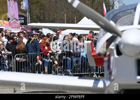 Plasy, Repubblica Ceca. 30th Apr, 2023. Il più grande spettacolo aereo della Boemia Occidentale Day in the Air, il 30 aprile 2023 all'aeroporto di Plasy. Credit: Slavomir Kubes/CTK Photo/Alamy Live News Foto Stock