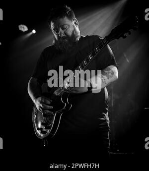 SAOR, che si esibisce alla O2 Academy di Leicester, Regno Unito, nell'ambito del Festival delle insurrezioni, aprile 2023. Foto di John Lambeth Foto Stock