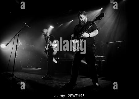 SAOR, che si esibisce alla O2 Academy di Leicester, Regno Unito, nell'ambito del Festival delle insurrezioni, aprile 2023. Foto di John Lambeth Foto Stock