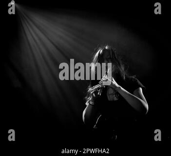 SAOR, che si esibisce alla O2 Academy di Leicester, Regno Unito, nell'ambito del Festival delle insurrezioni, aprile 2023. Foto di John Lambeth Foto Stock