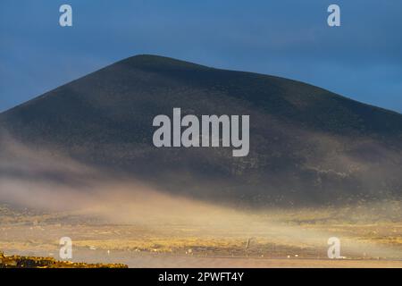 Montana Negra, Parque Natural De Los Volcanes, Lanzarote, Kanarische Inseln, Spanien, Europa Foto Stock