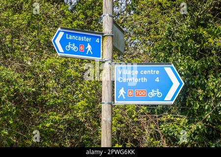 19.04.023 Lancaster, Lancashire, Regno Unito. Carnforth è una città commerciale e parrocchiale della città di Lancaster, nel Lancashire, in Inghilterra Foto Stock