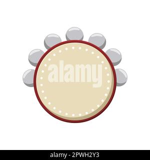 Illustrazione cartoon timbrel classica Illustrazione Vettoriale