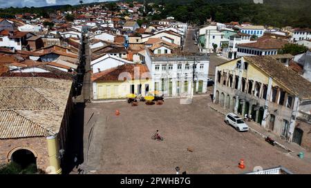 lencois, bahia, brasile - 30 aprile 2023: Vista della città di Lencois nella regione di Chapada Diamantina. Foto Stock