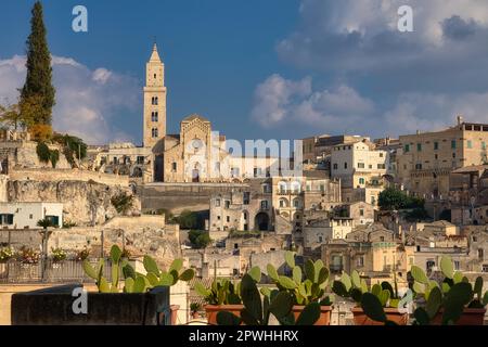 Paesaggio urbano, Matera, Provincia di Matera, Basilicata, Italia, Matera, Basilicata, Italia Foto Stock