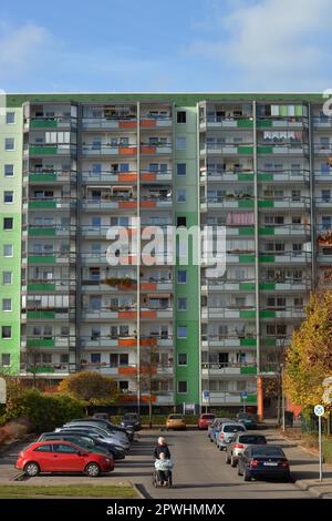 Edifici prefabbricati, Bruno-Alitz-Strasse, Buch, Berlino, Germania Foto Stock