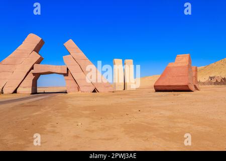 Porta di Allah nel parco nazionale di Ras Mohammed, penisola del Sinai in Egitto Foto Stock