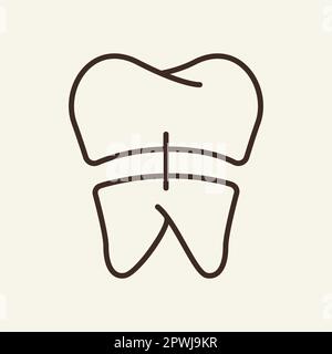 Icona linea corona Illustrazione Vettoriale