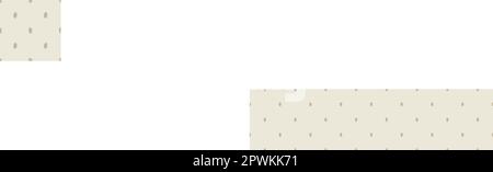 Motivo vettoriale stravagante a balestra con motivo a taglio di lino. Decorazione senza cuciture di un design a foglie per lo sfondo di scandi. Illustrazione Vettoriale